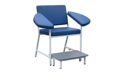 SILLÓN ANTIBACTERIAL CON REPOSAPIÉS Y BRAZOS GLOBAL ROLL
