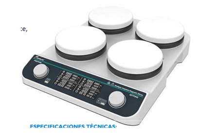 CALENTADOR AGITADOR MAGNETICO 4 PUESTOS JOAN LAB HHMS-4MAX